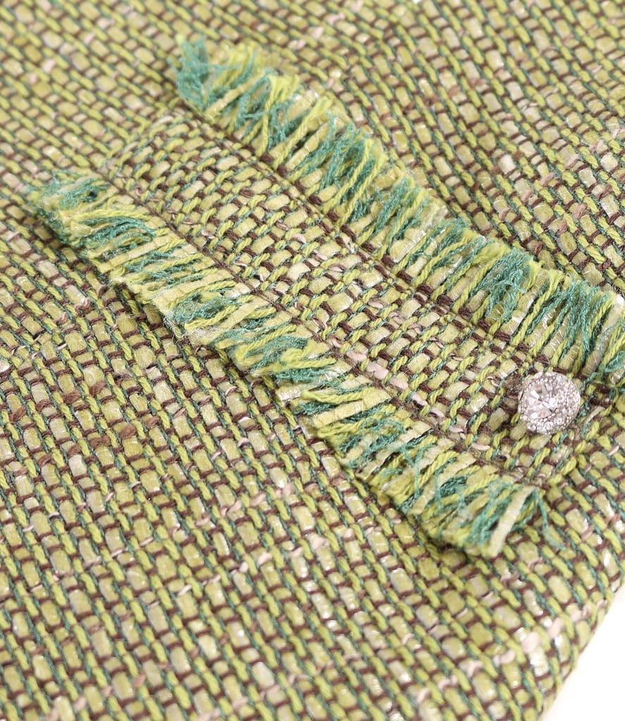 Sacou elegant din bucle cu viscoza si fir argintiu