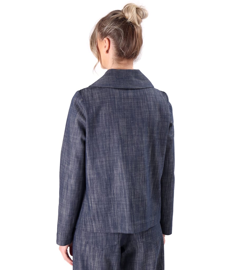 Sacou din bumbac tip denim