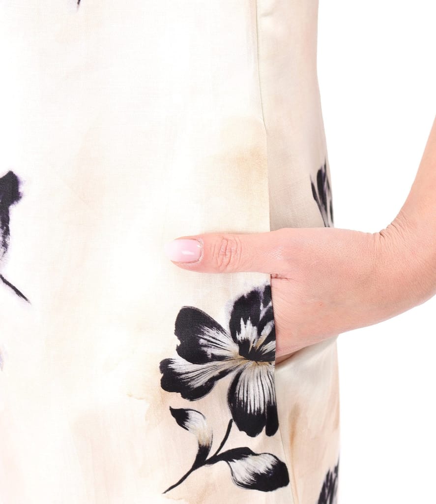 Rochie midi lejera din viscoza cu in