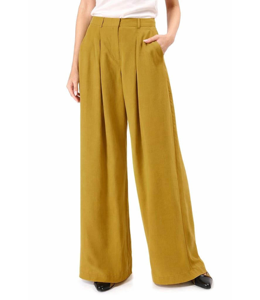 Pantaloni largi din viscoza