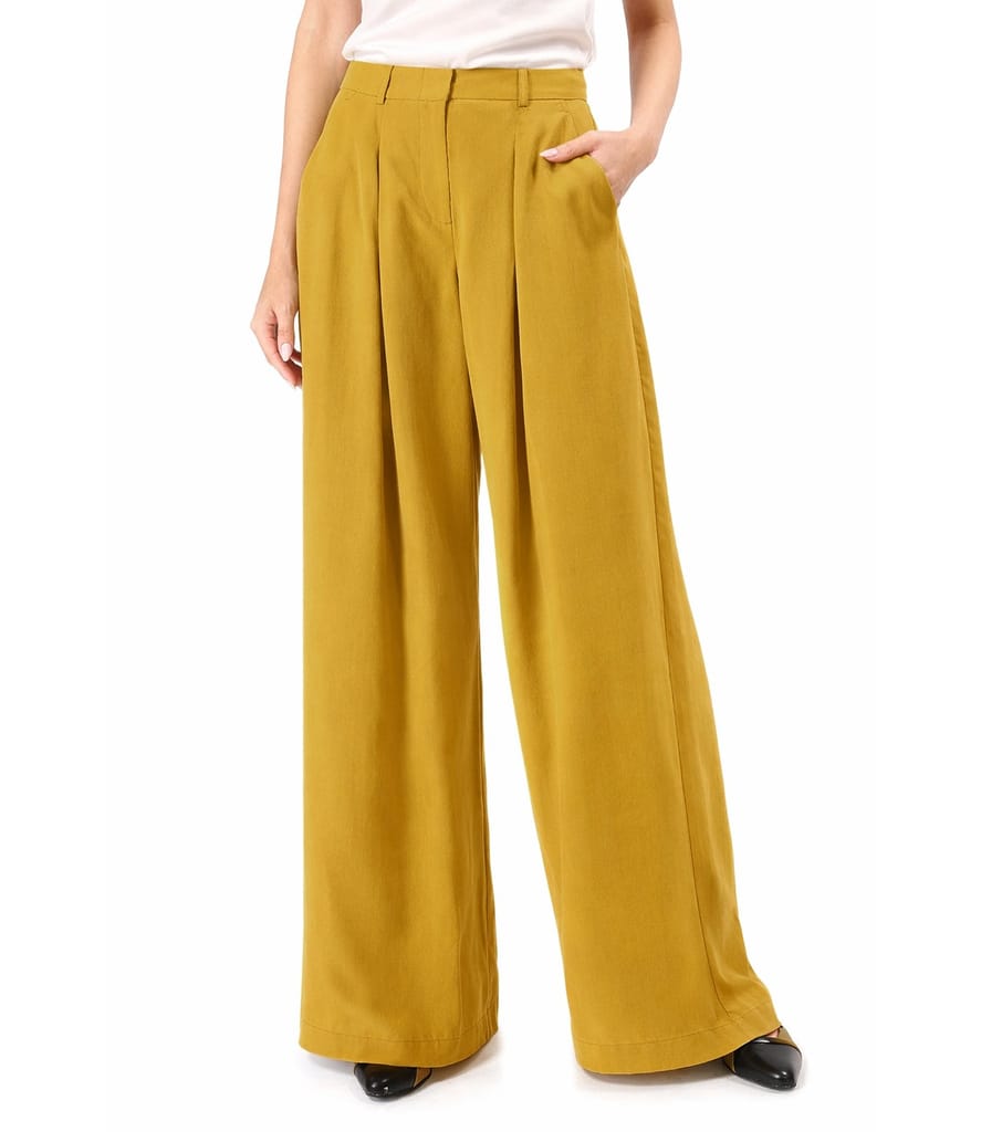 Pantaloni largi din viscoza