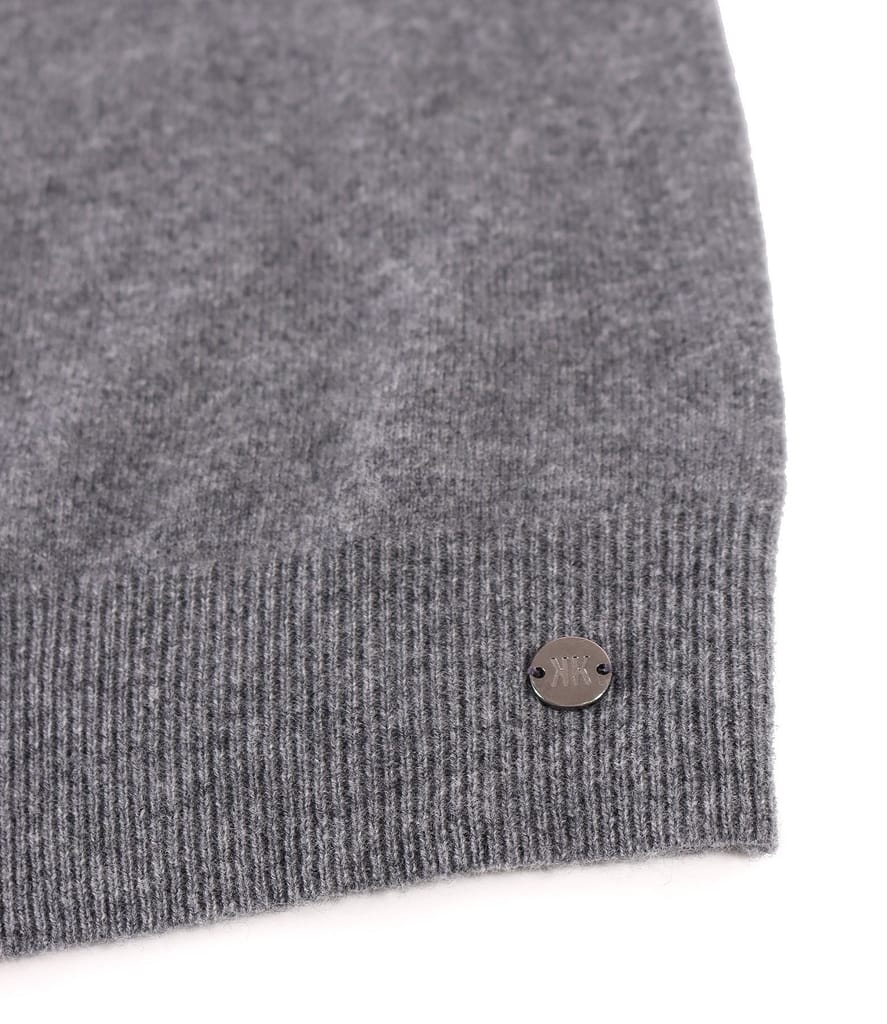 Cardigan tricotat din lana cu casmir cu nasturi pe fata