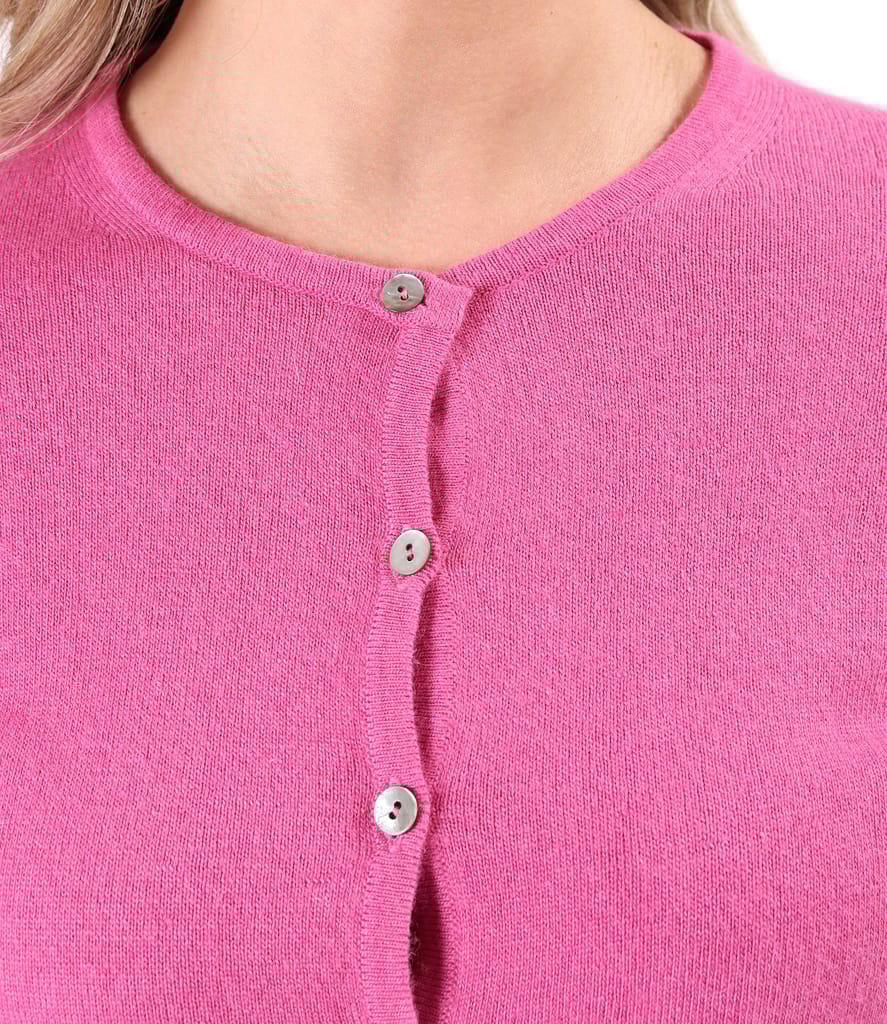 Cardigan tricotat din casmir cu matase natural si lana