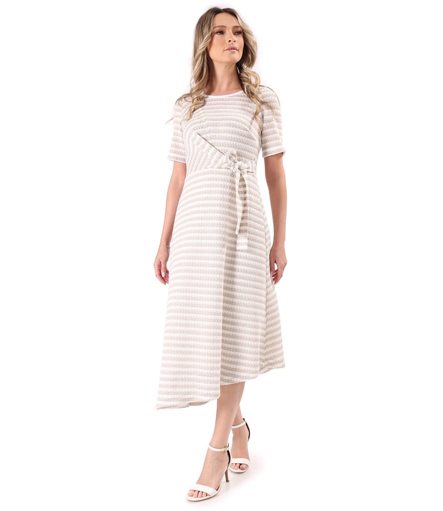 Rochie midi tricotata cu viscoza