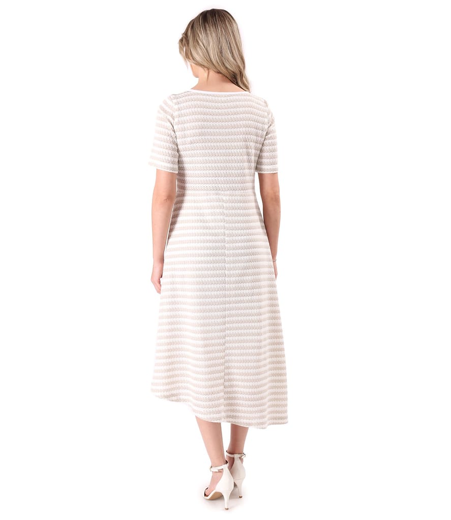 Rochie midi tricotata cu viscoza