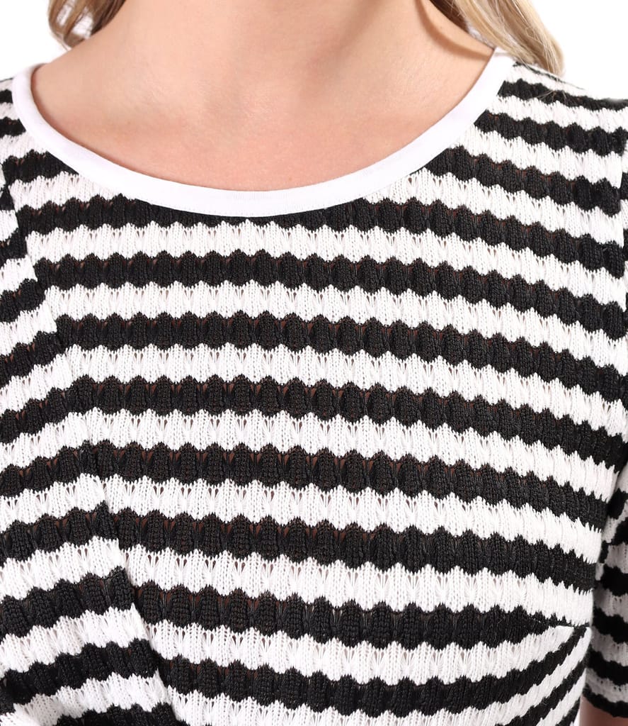 Rochie midi tricotata cu viscoza