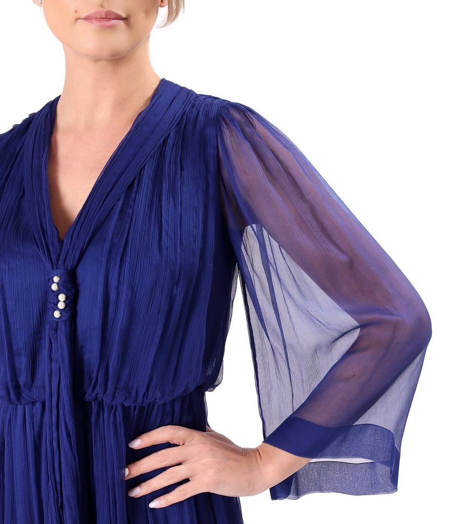 Rochie de seara din voal de matase naturala