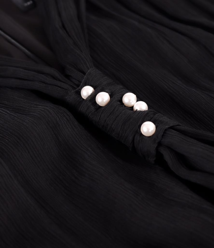 Rochie de seara din voal de matase naturala