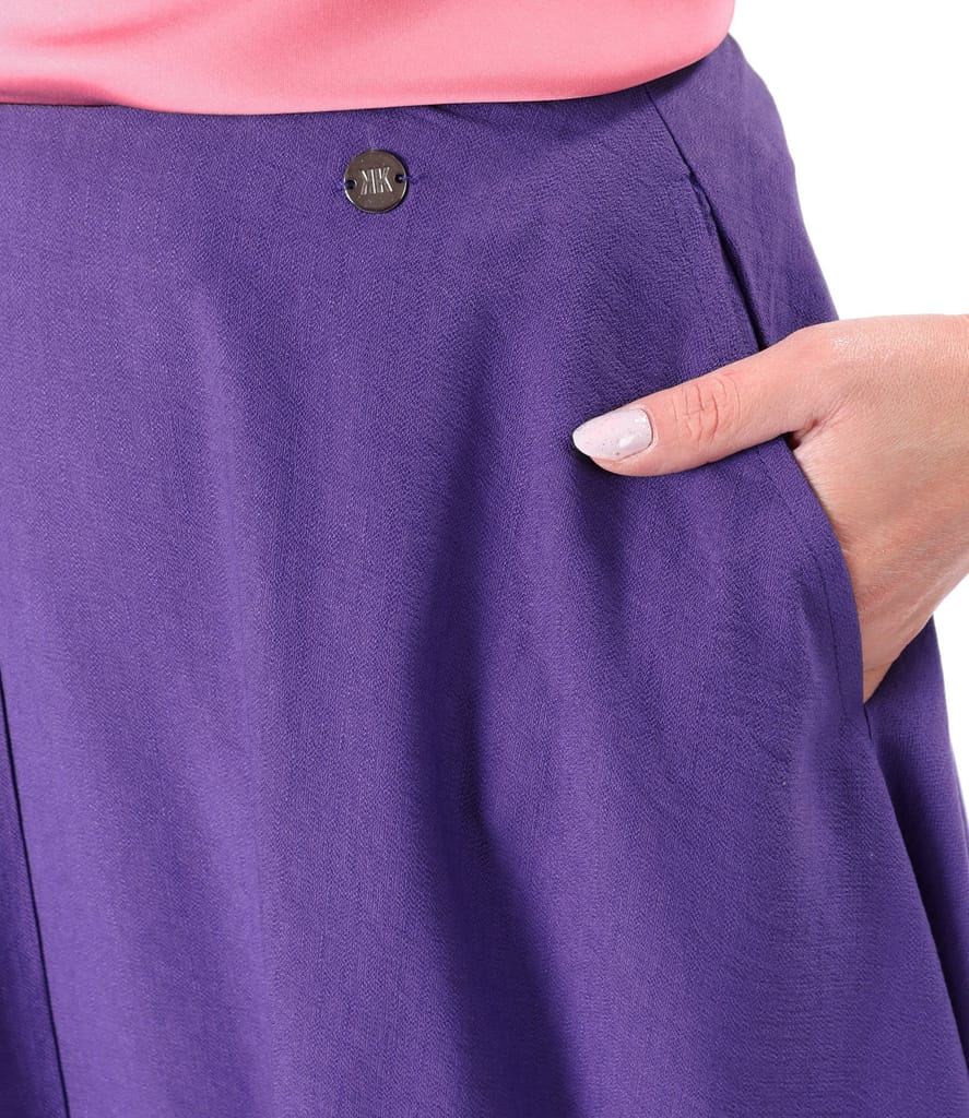 Fusta lunga din viscoza usor creponata