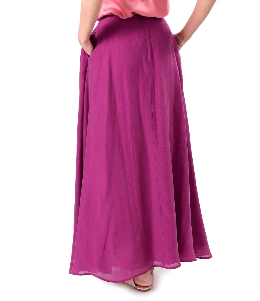 Fusta eleganta lunga din tencel