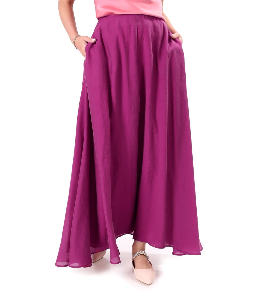Fusta eleganta lunga din tencel