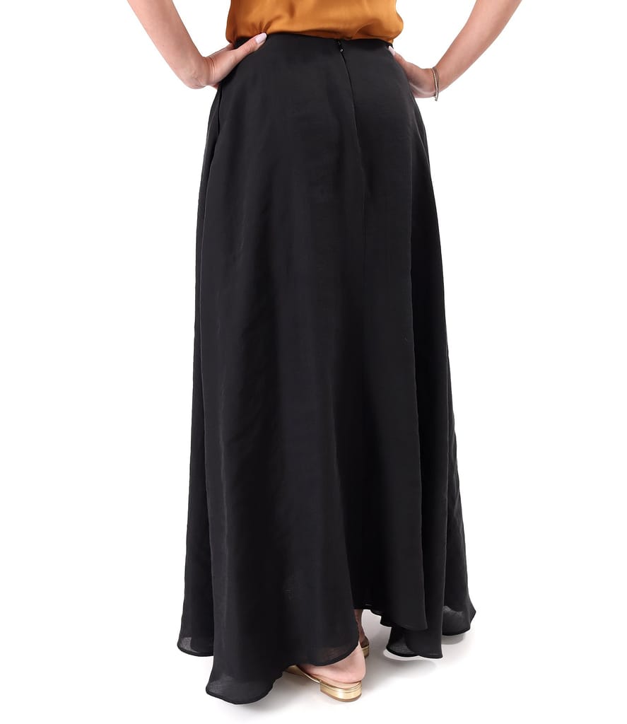Fusta eleganta lunga din tencel