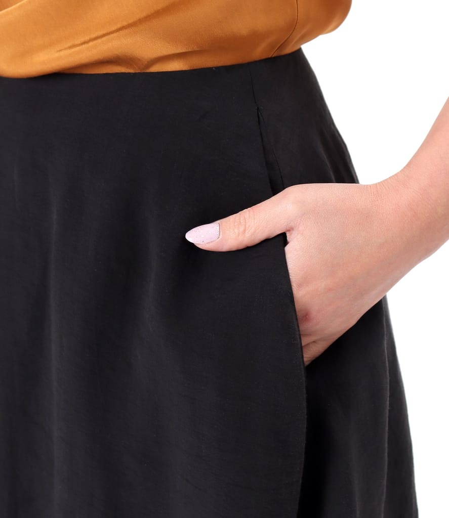 Fusta eleganta lunga din tencel