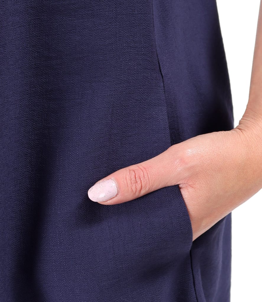 Rochie evazata din viscoza usor creponata