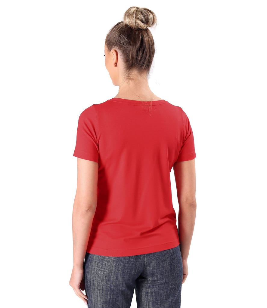 Bluza cu maneci scurte din jerse elastic uni