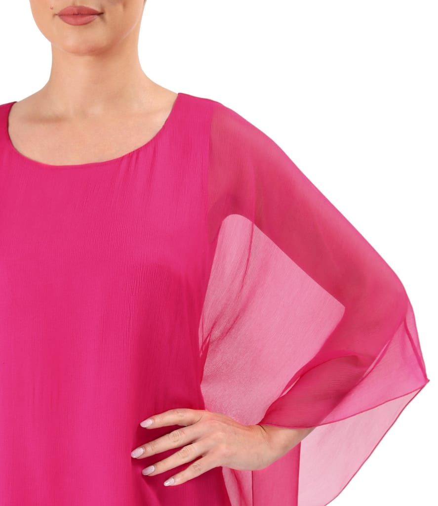 Rochie fluture din voal de matase naturala