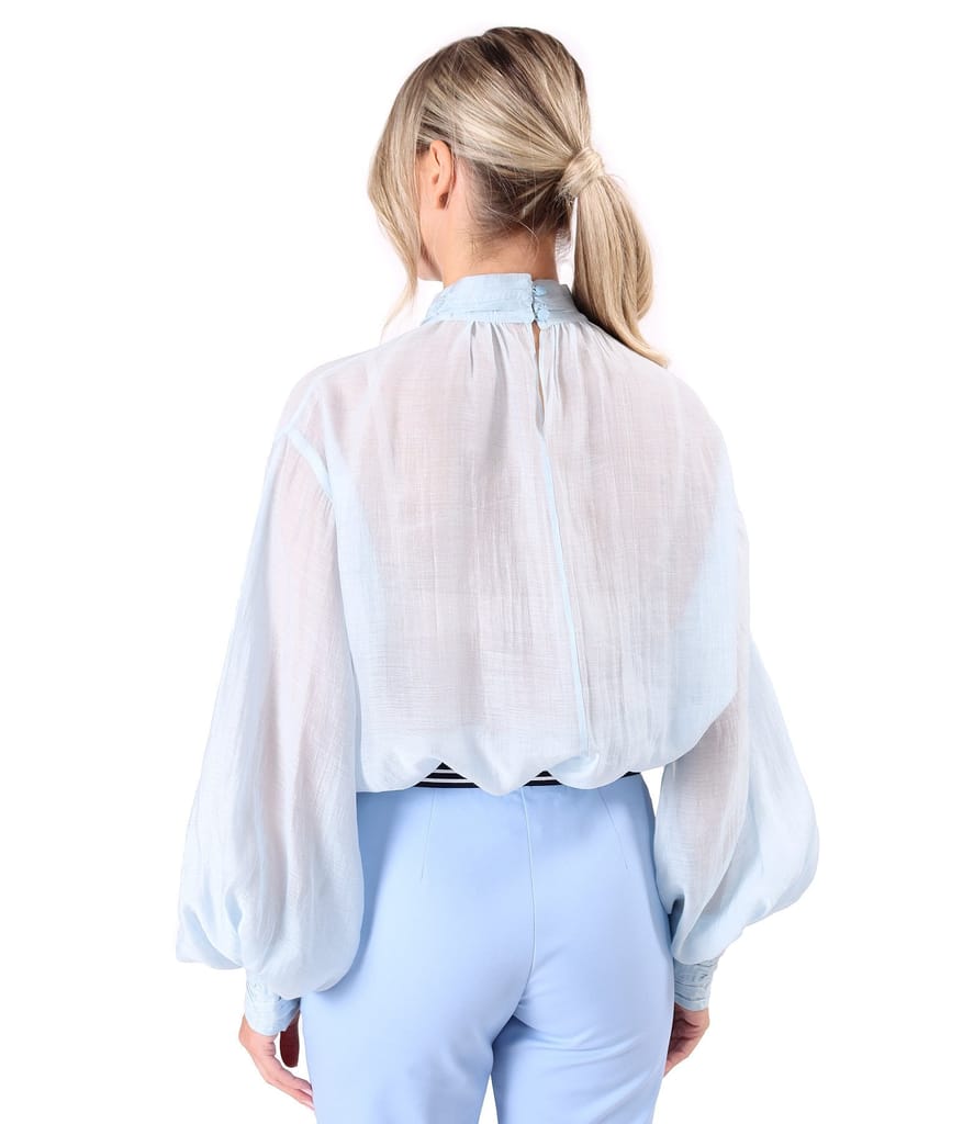 Bluza eleganta din Tencel cu maneci lungi