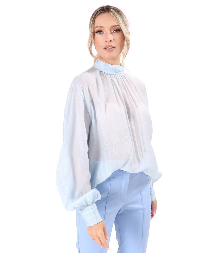 Bluza eleganta din Tencel cu maneci lungi