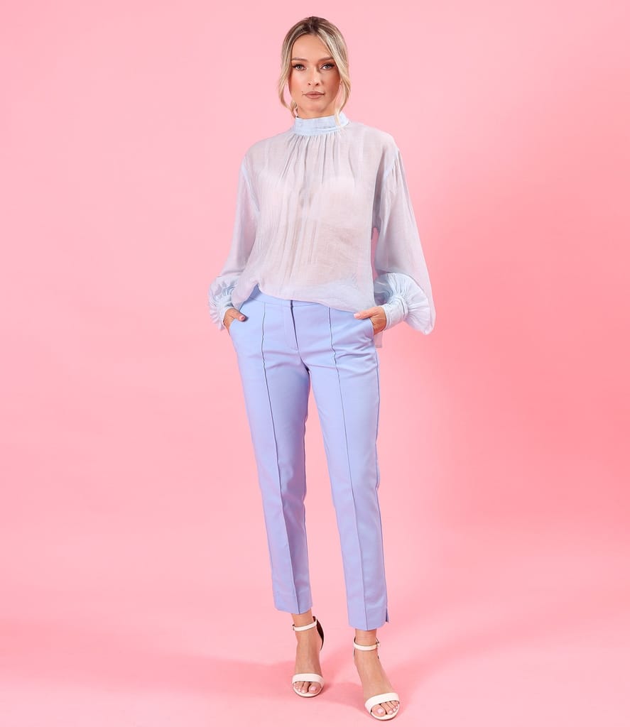 Bluza eleganta din Tencel cu maneci lungi