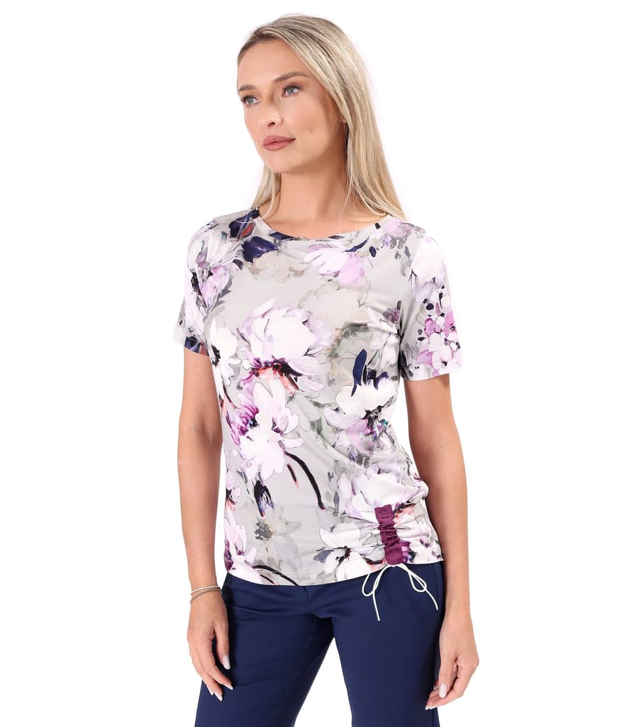 Bluza din jerse elastic cu snur in partea de jos