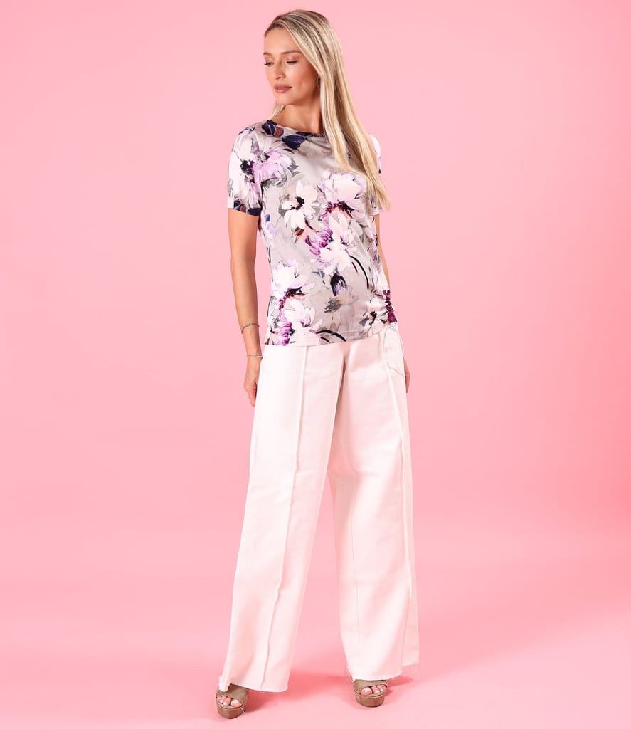 Bluza din jerse elastic cu snur in partea de jos