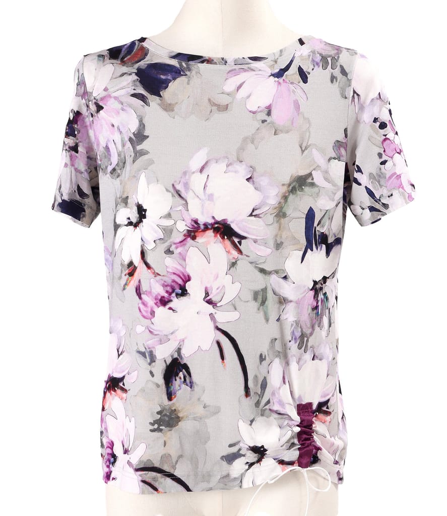 Bluza din jerse elastic cu snur in partea de jos