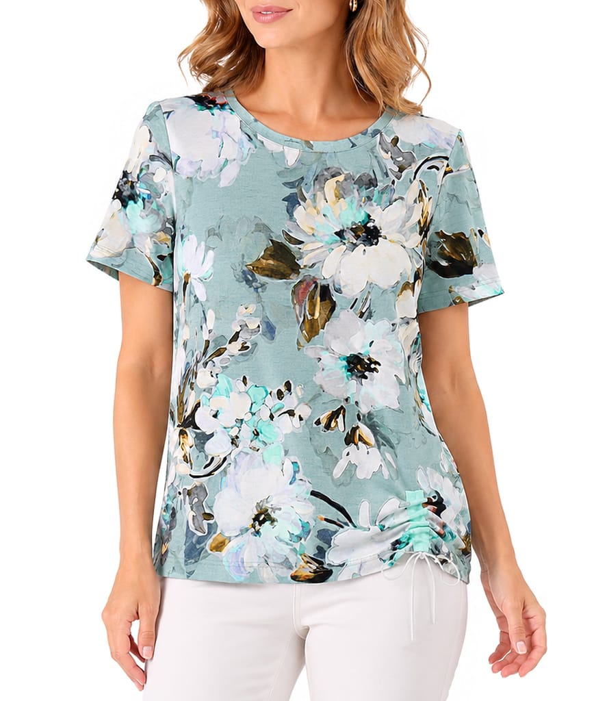 Bluza din jerse elastic cu snur in partea de jos