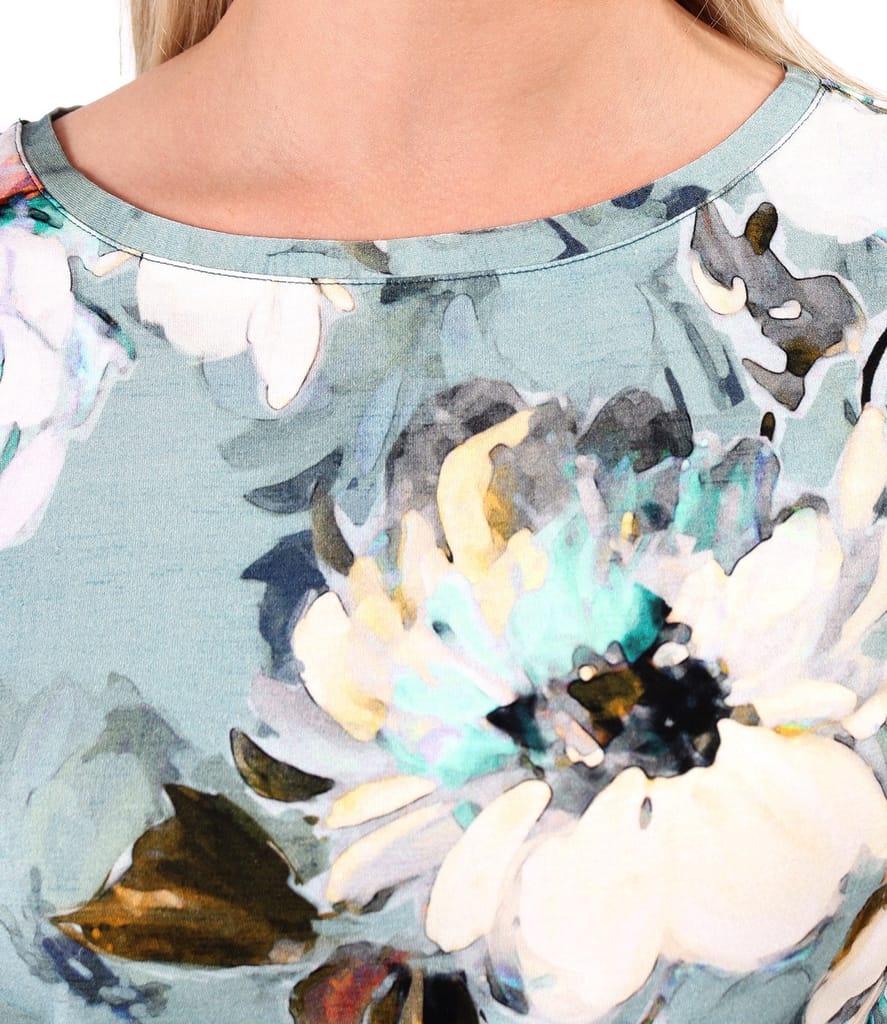 Bluza din jerse elastic cu snur in partea de jos