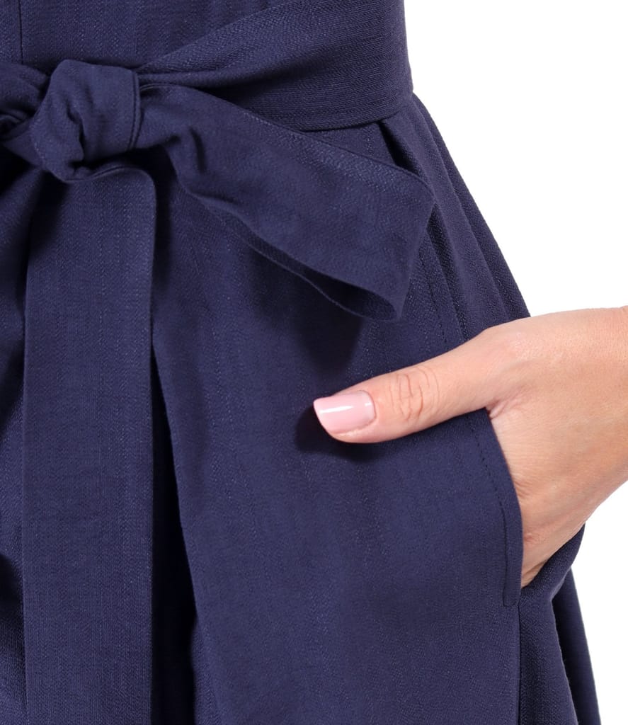 Rochie eleganta tip camasa din viscoza usor creponata