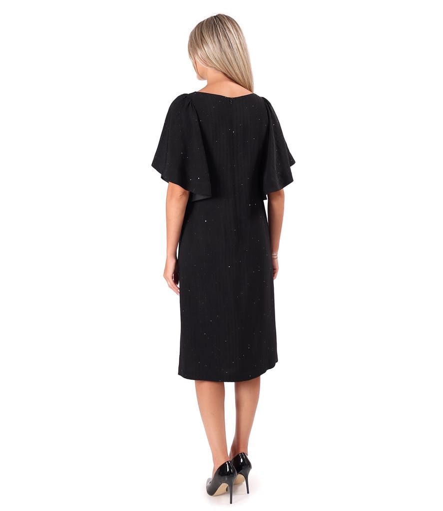 Rochie de seara din viscoza cu fir metalic si paiete