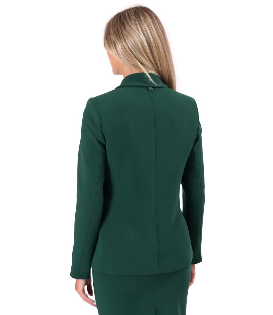 Sacou office din stofa elastica cu viscoza si tencel