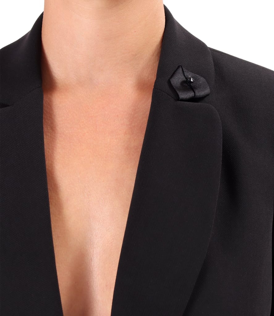 Sacou office din stofa elastica cu viscoza si tencel