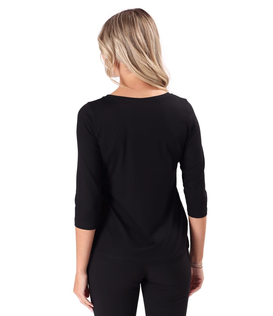Bluza din jerse elastic uni cu snur in partea de jos
