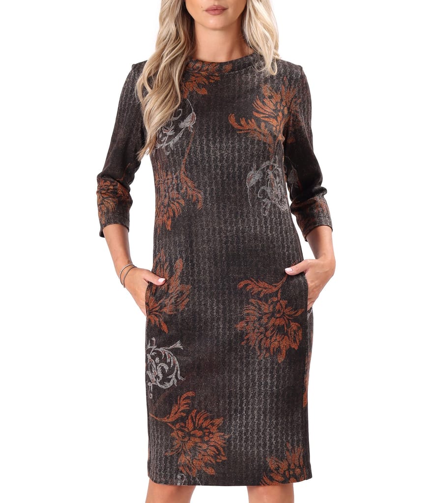 Rochie eleganta din stofa elastica cu fir de lurex