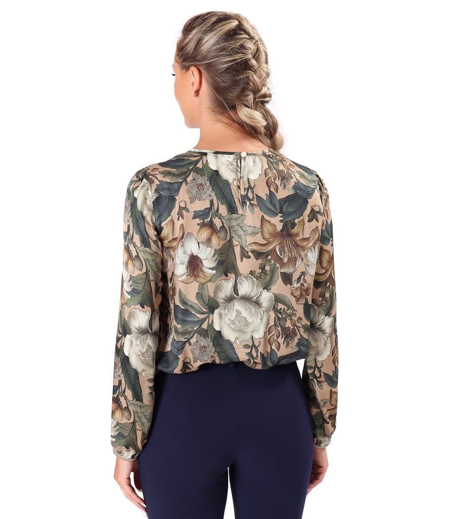 Bluza lejera cu maneci lungi din viscoza cu matase naturala