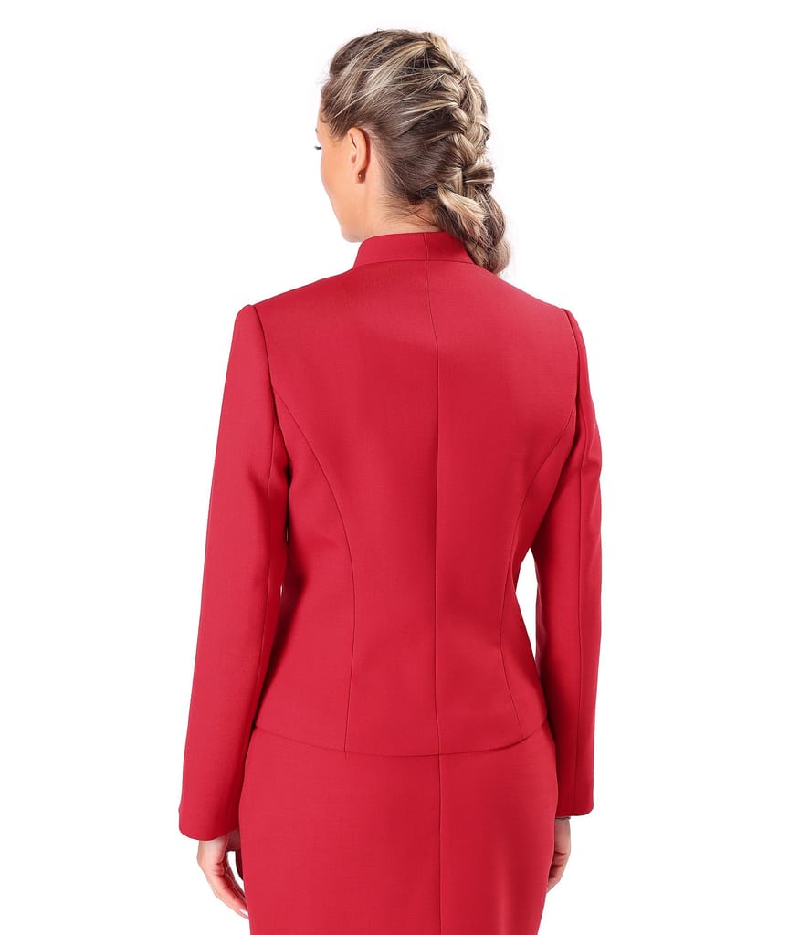 Sacou office din stofa elastica cu lana virgina