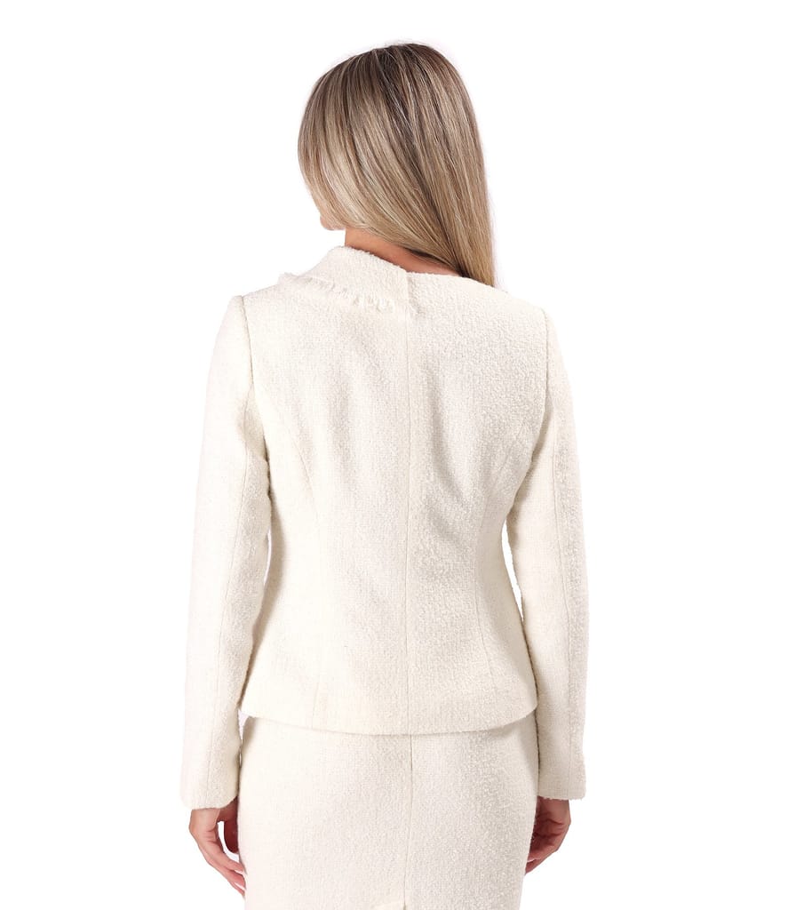 Sacou elegant din bucle cu lana si alpaca