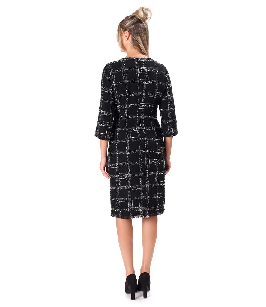 Rochie eleganta din bucle cu bumbac si lana