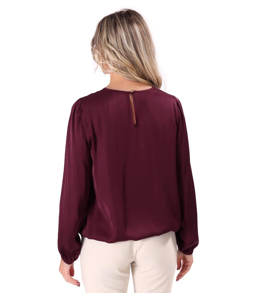 Bluza lejera din saten de viscoza