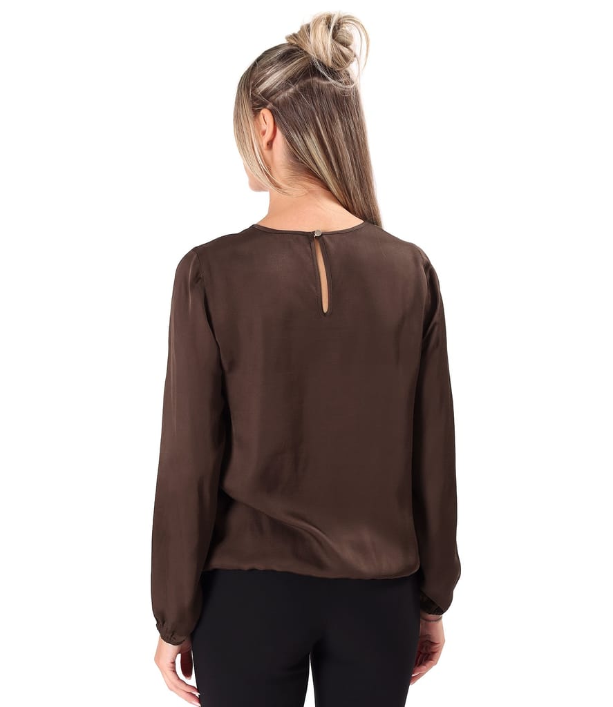 Bluza lejera din saten de viscoza