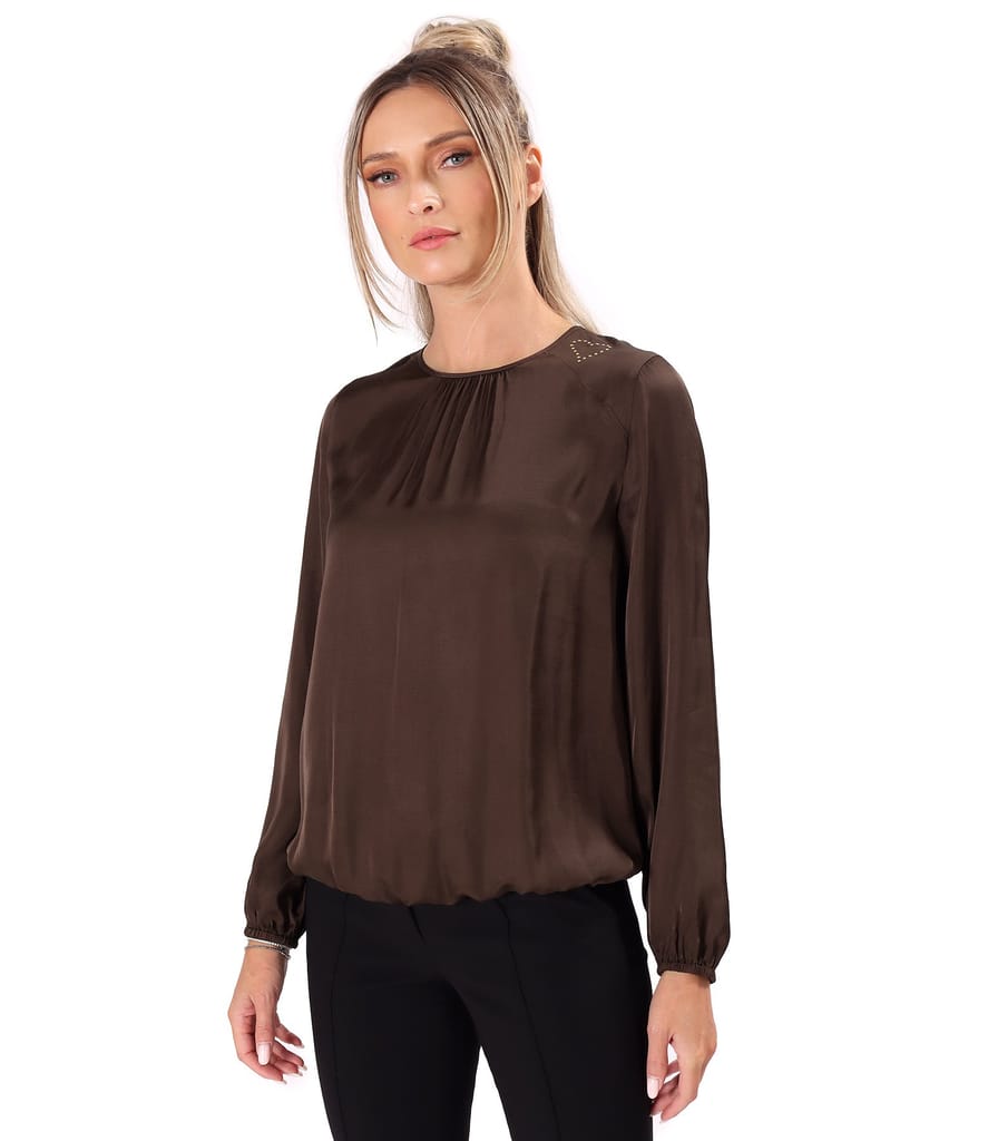 Bluza lejera din saten de viscoza