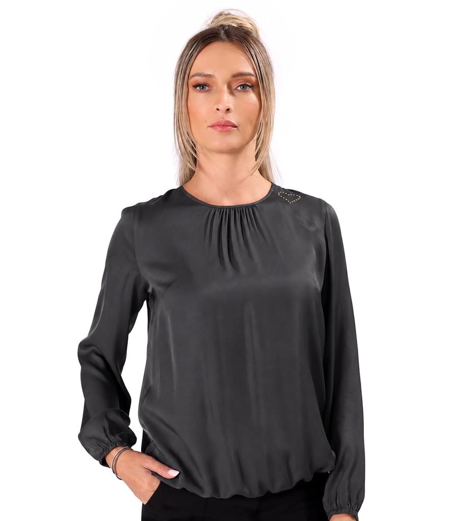 Bluza lejera din saten de viscoza