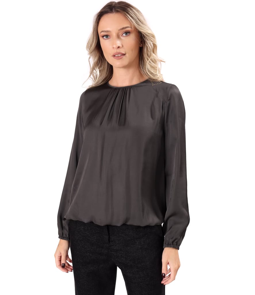 Bluza lejera din saten de viscoza