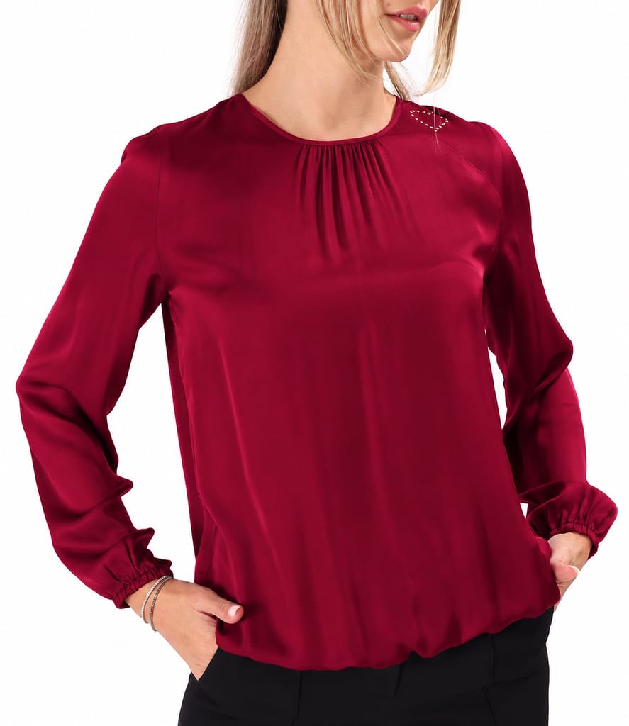 Bluza lejera din saten de viscoza