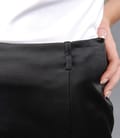 Fusta stofa neagra in cute duble