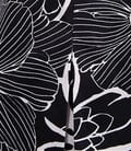 Fusta din bumbac elastic cu imprimeu floral alb bleu