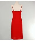 Rochie decoltata cu aplicatie strasuri cristal