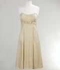 Rochie ocazie din tesatura satinata aurie