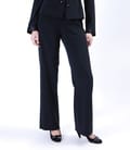 Pantaloni din saten negru