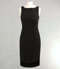 Rochie din saten negru